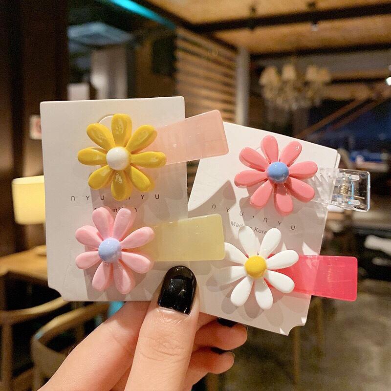 Set 02 kẹp hoa cúc xinh xắn