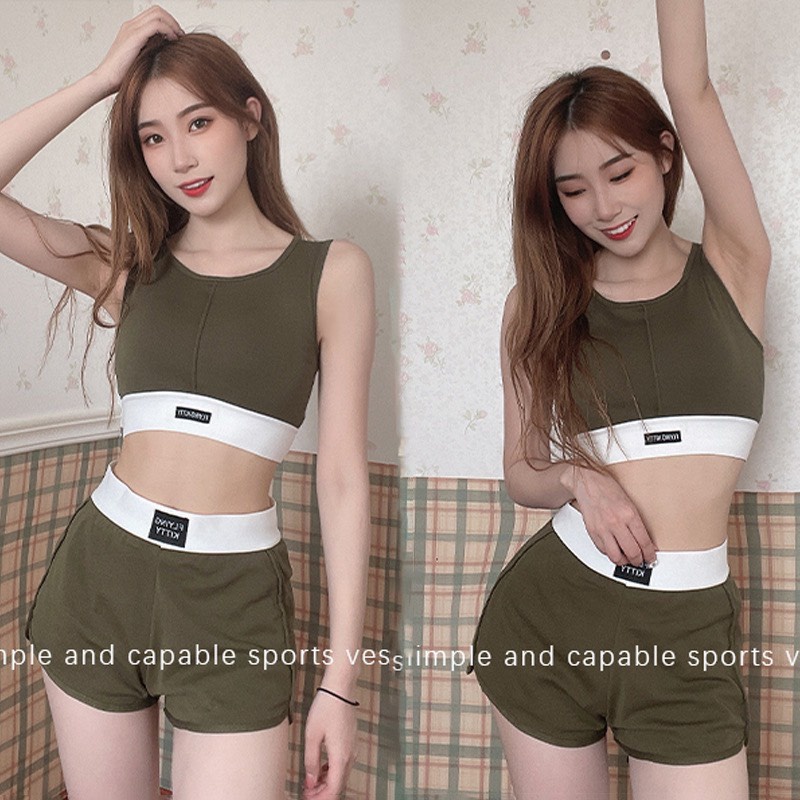 Set bộ quần đùi short áo balo thể thao nữ 9888