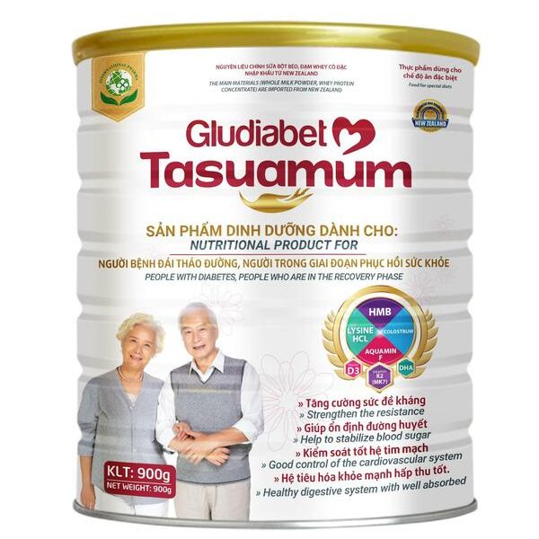 [ 100% CHÍNH HÃNG ] Sữa Bột GLUDIABET TASUAMUM 900g