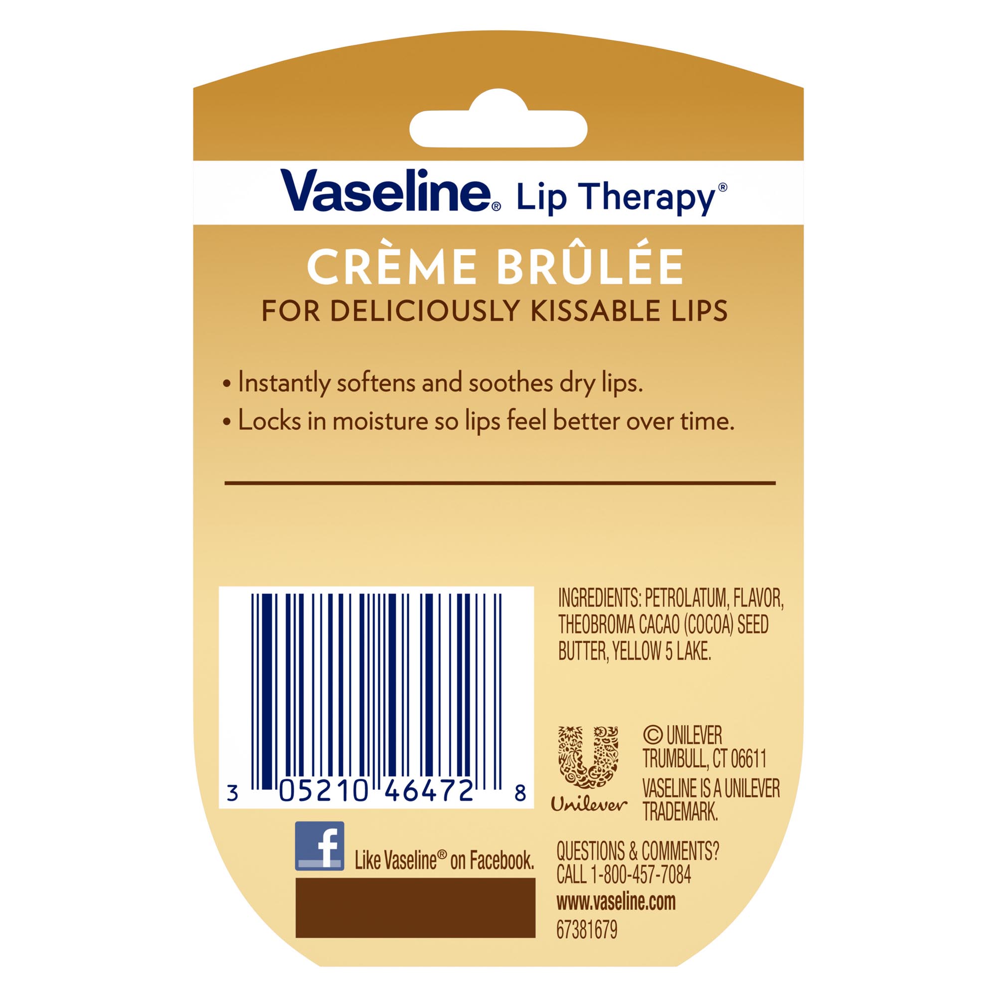Sáp dưỡng môi Vaseline Lip Therapy – Creme Brulee (7g)