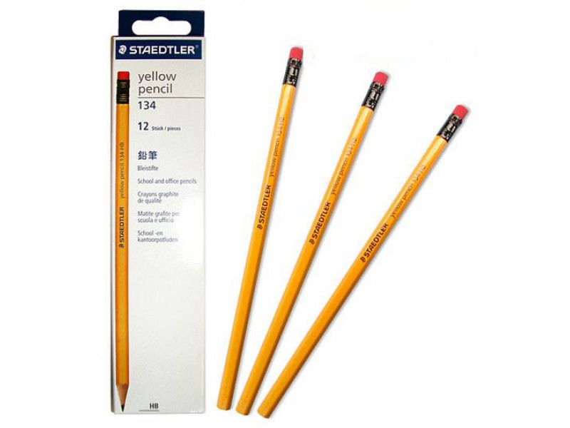 Bút chì gỗ Staedtler Yellow 134 combo 2 cây