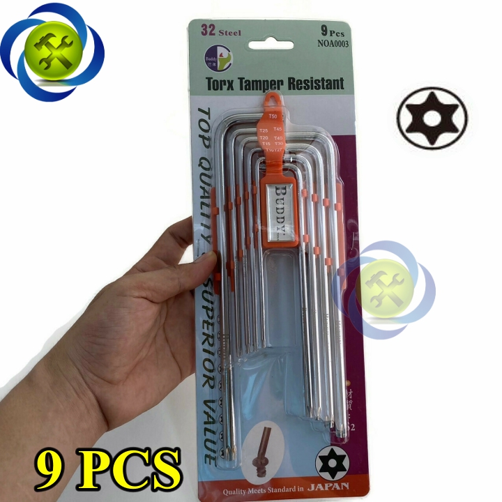 Bộ lục giác sao lỗ buddy a0003 9 cây t10-t50