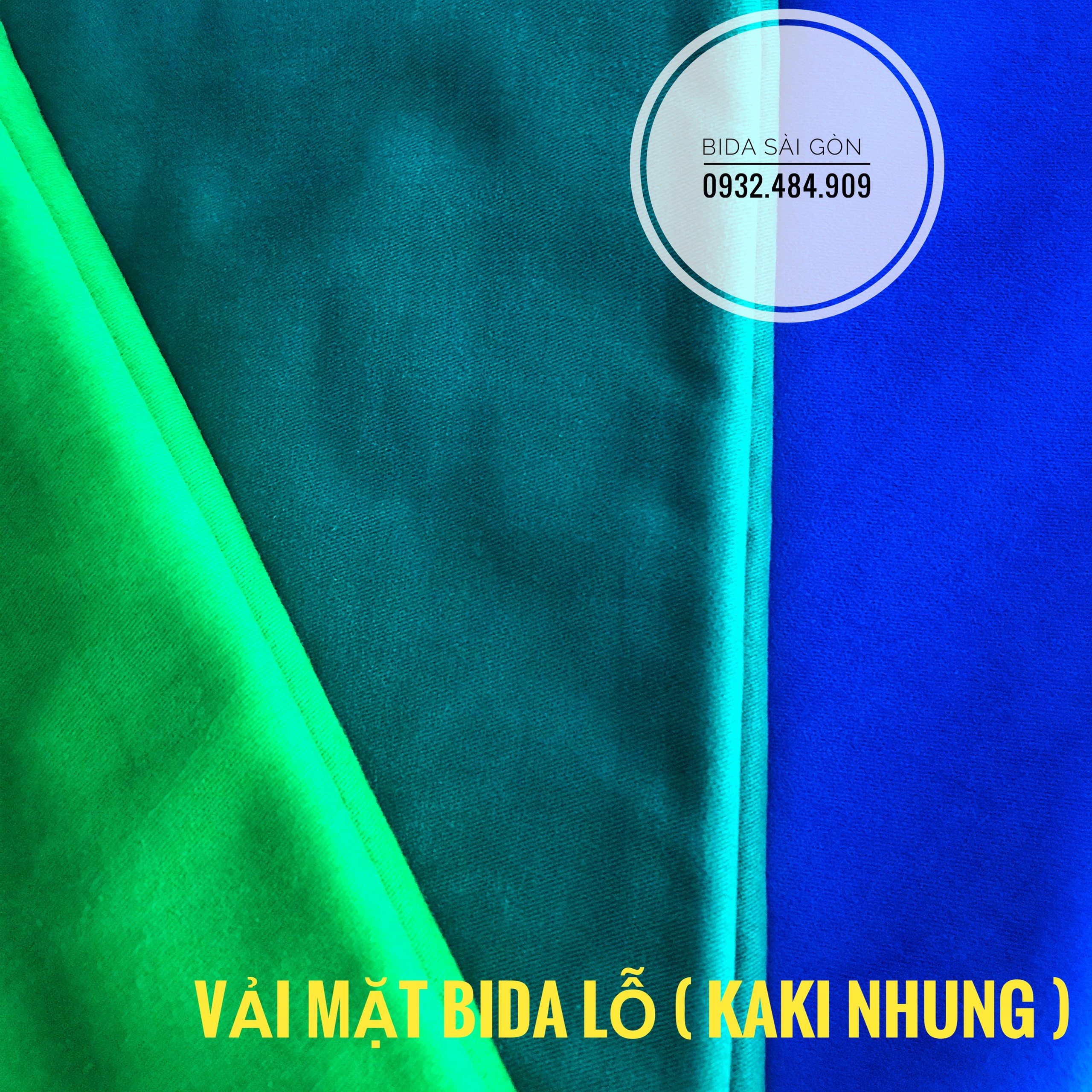 [Rẻ+Bền+Đẹp] Vải bàn bida Lỗ - Kaki Nhung
