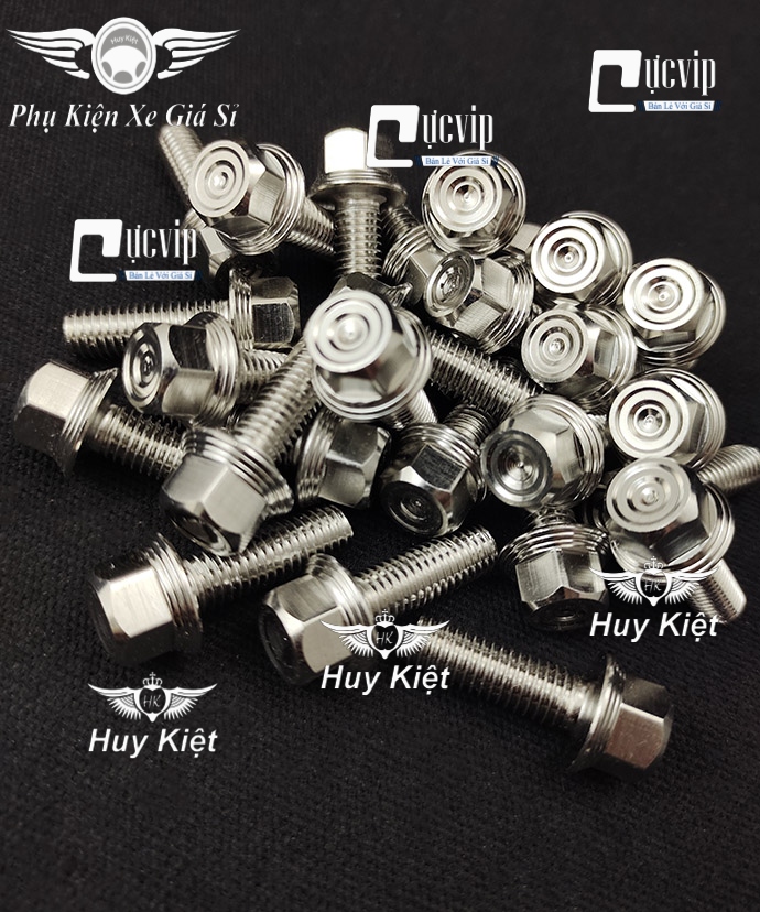 Combo 2 ốc salaya inox 304 8ly25 gắn pat heo dầu trước honda, suzuki ms6047