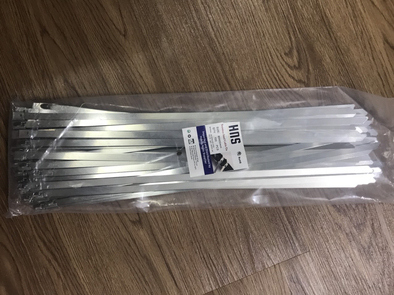 Dây rút inox 8x400mm ( bịch 100 sợi)