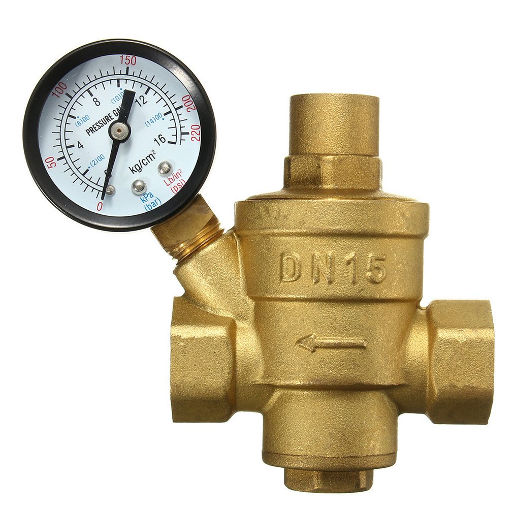 Van giảm áp lực nước, 12 "Van điều chỉnh bằng đồng điều chỉnh van, van điều khiển lưu lượng van điều chỉnh giảm van đo