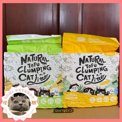 Cát vệ sinh cho mèo cát đậu nành tofu cature 5.5L