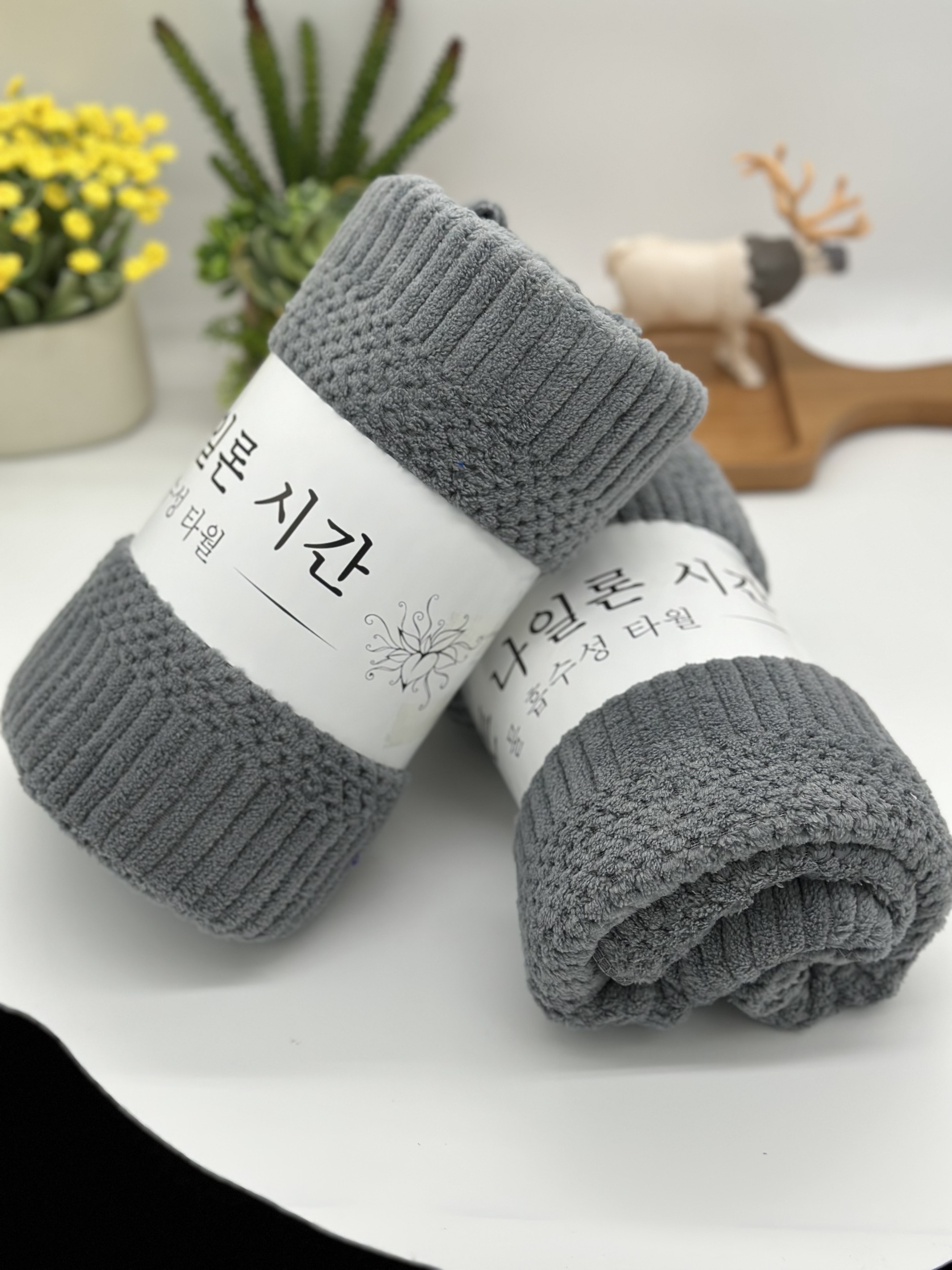 Khăn tắm lông cừu, hạt gạo, KT 50x100cm