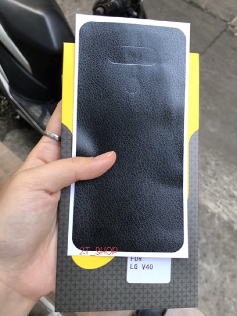 MIẾNG DÁN DECAL GIẢ DA MẶT LƯNG LG V40 CAO CẤP