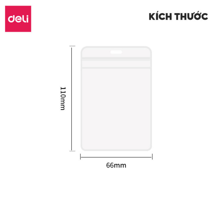Dây Đeo Thẻ Học Sinh Nhân Viên Deli Thẻ Dây Thẻ Móc Trong Suốt Bảng Tên Bao Đựng Thẻ Sinh Viên Giá Rẻ - Hình ảnh 6