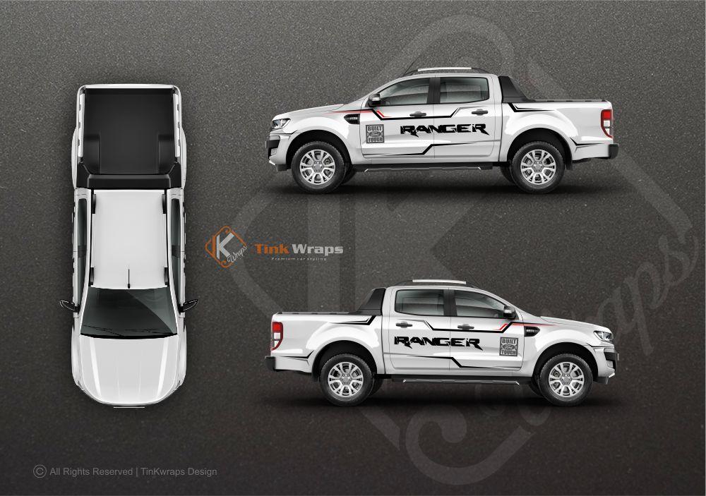 Tem xe Ford Ranger chỉ nhỏ  Decal xe Ranger