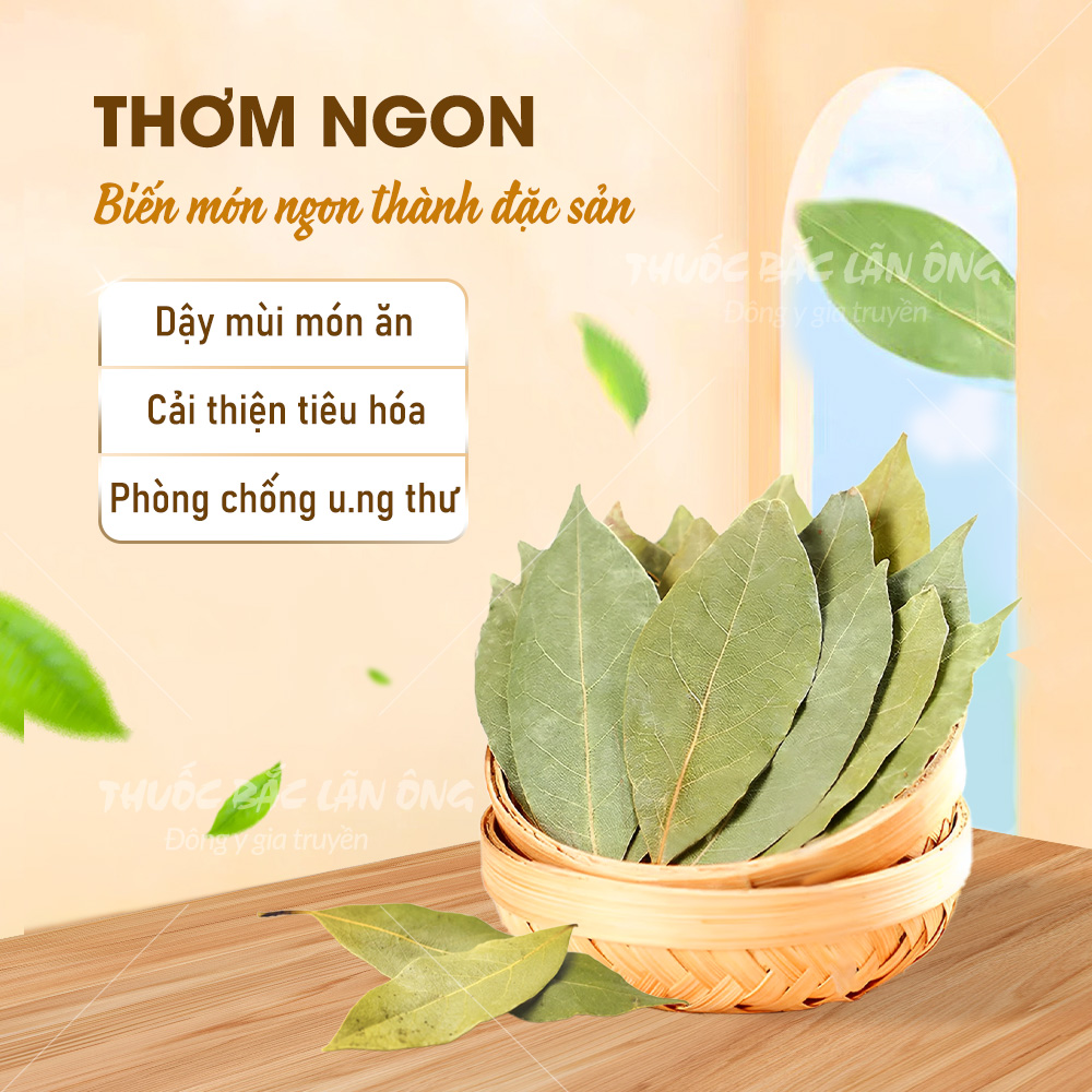 Bột lá nguyệt quế nguyên chất 500g (Bột bay leaves, gia vị nấu ăn cho món Việt)