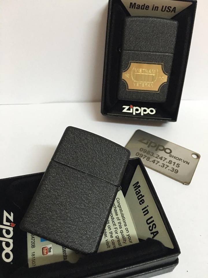 Zippo 28875 - Zippo Vietnam War Black Crackle