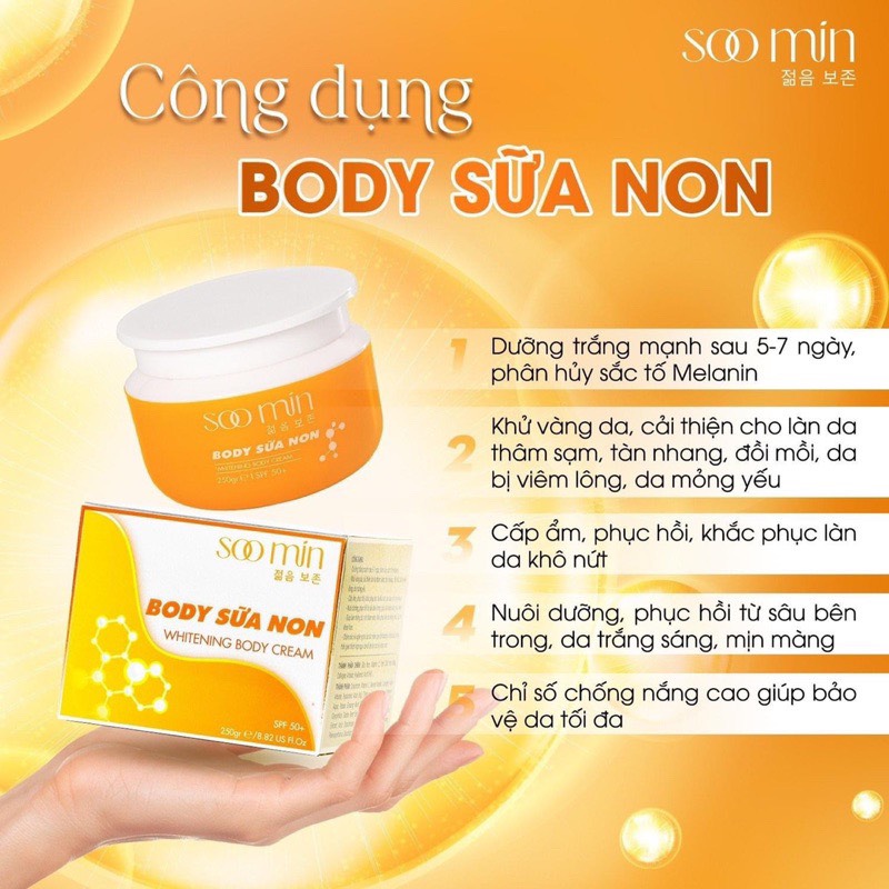 Kem body sữa non Soo Min (Soomin) Hàn Quốc