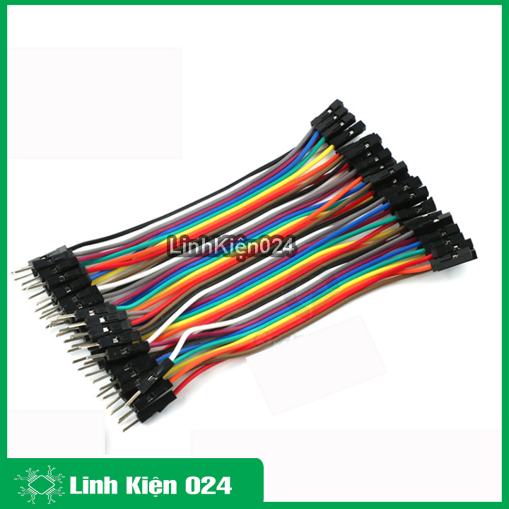Bộ sợi dây cắm test board đực cái 40p 7 màu dài 21cm
