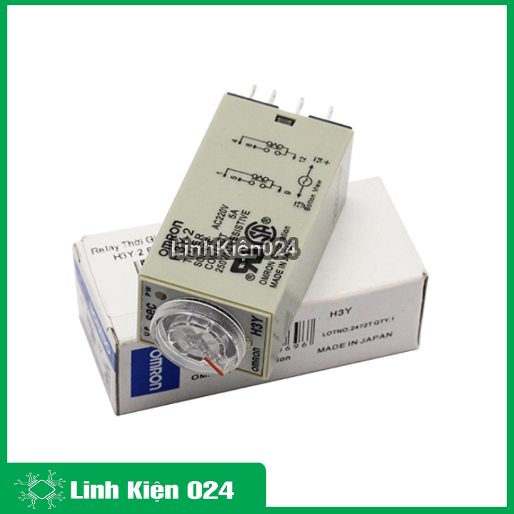 Relay thời gian Timer Omron H3Y-2 8P 220V