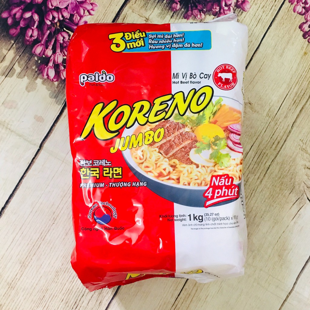 MÌ jumbo koreno bò cay - 10 gói