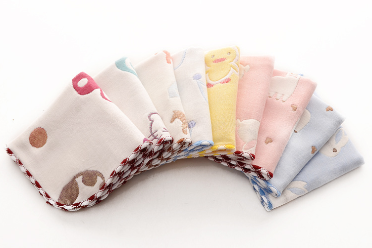 Khăn mặt cotton 6 lớp 25*25cm cho bé
