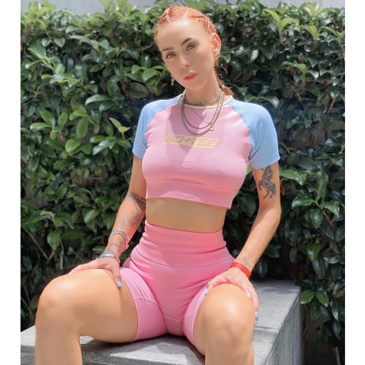 bộ đồ tập Gym botee croptop quần ngắn