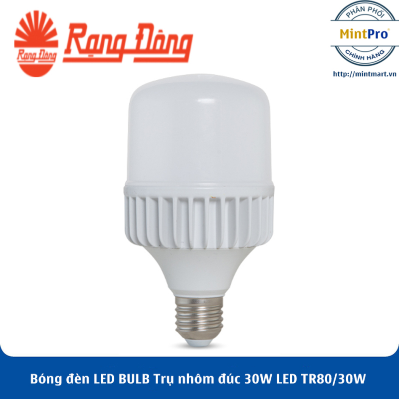 Bóng đèn LED BULB Trụ nhôm đúc 30W LED TR80/30W Rạng Đông - Hàng Chính Hãng