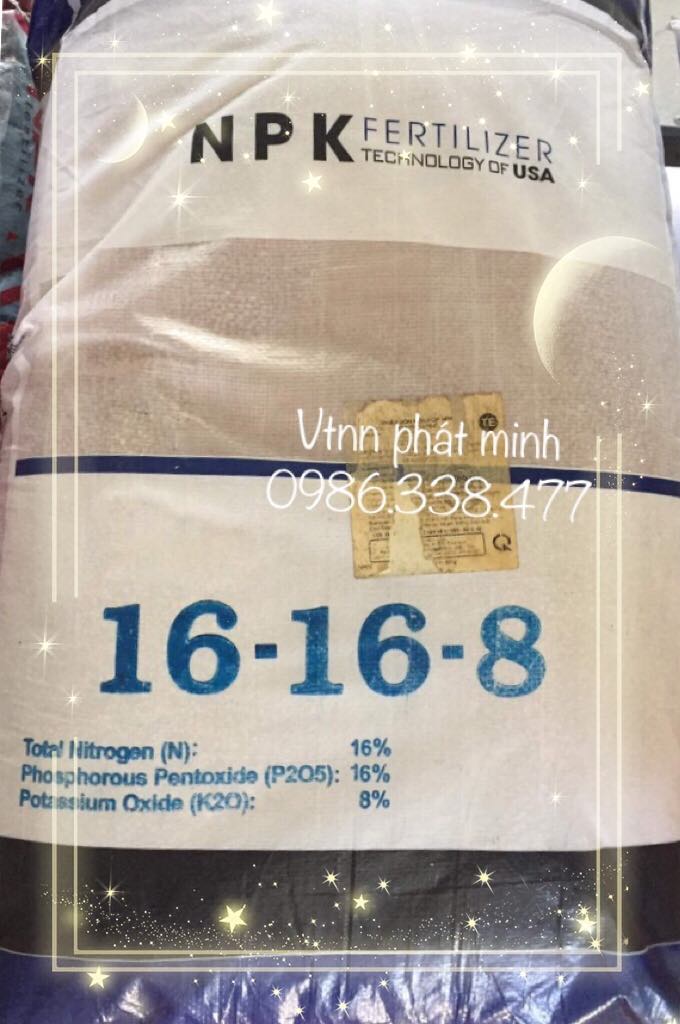Phân NPK 16-16-8 USA (1KG)