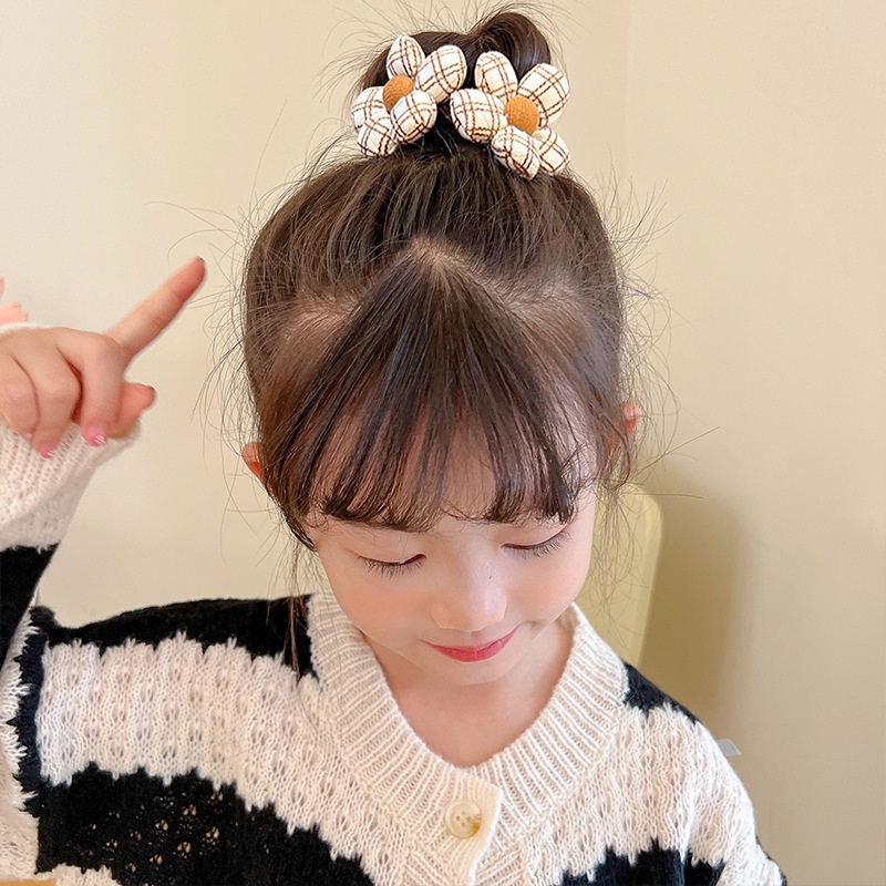 Dây Cột Tóc Cao Su Co Giãn Đính Nơ Dễ Thương Dành Cho Nữ