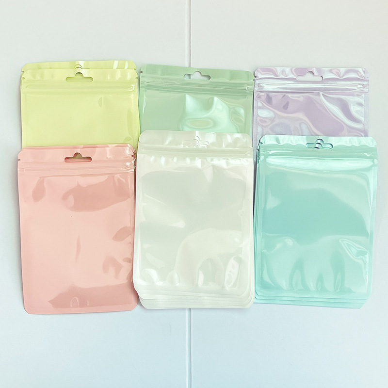 Set 50/100 Túi zip đựng đồ màu macaron