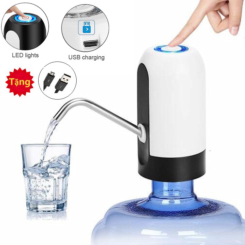 Máy bơm hút nước mini tự động từ bình | Vòi hút xăng bơm rư.ợu tự động-