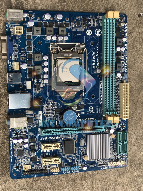 [HCM]Combo mainboard gigabyte h61m-ds2 socket 1155 + core i5 3470 3.6ghz (4 cores 4 threads)