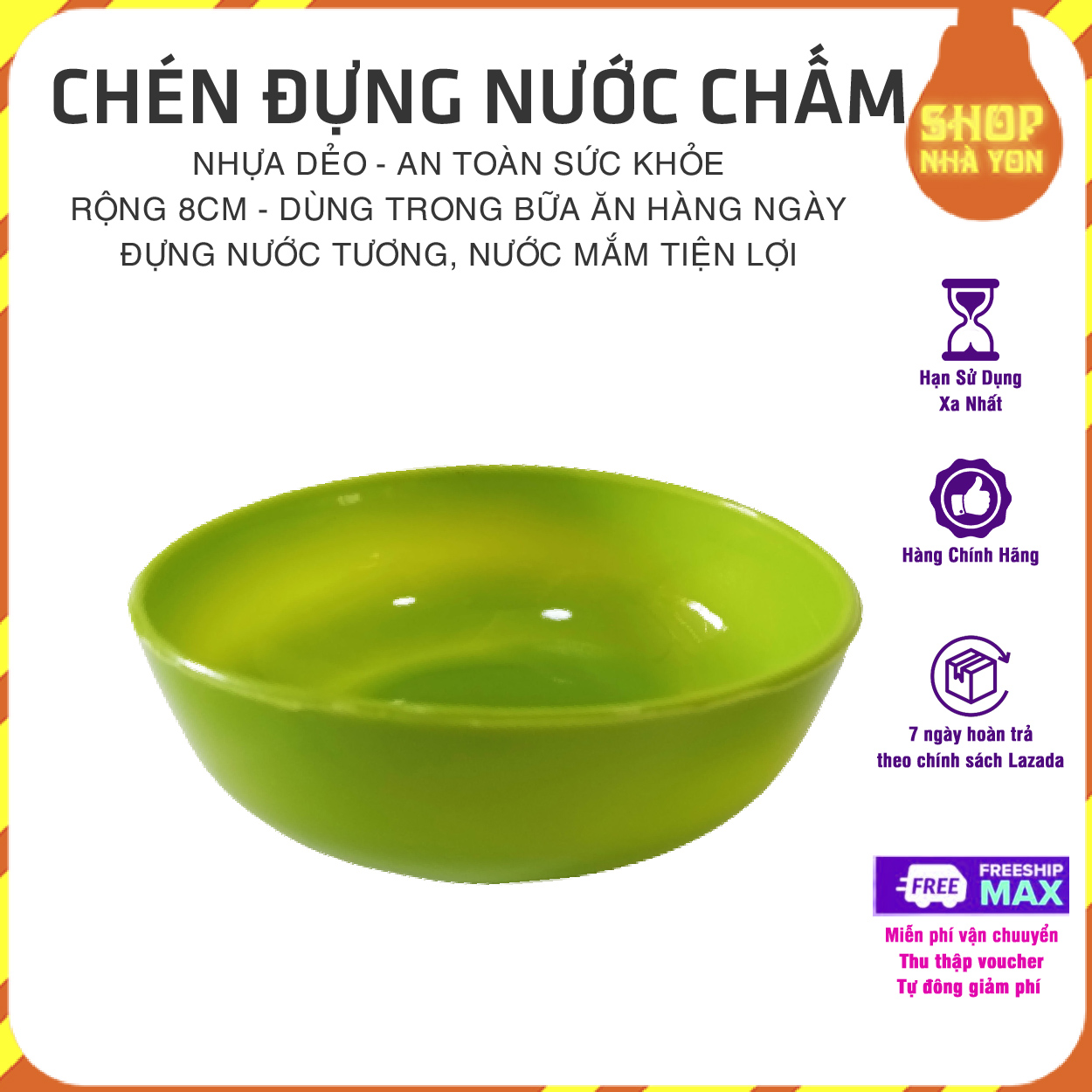 Chén Nhựa Đựng nước Chắm Dày, Chắc( Miệng rộng 8cm)
