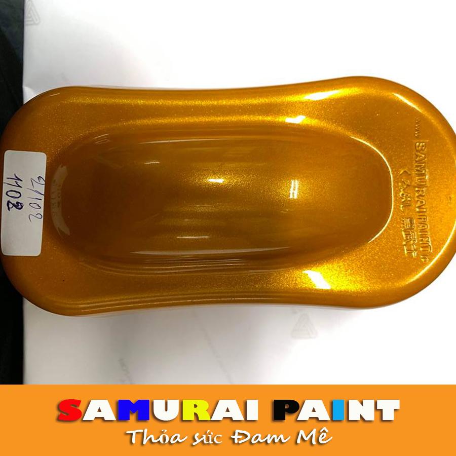 Sơn Samurai - Chai sơn màu vàng Honda ánh kim 1102