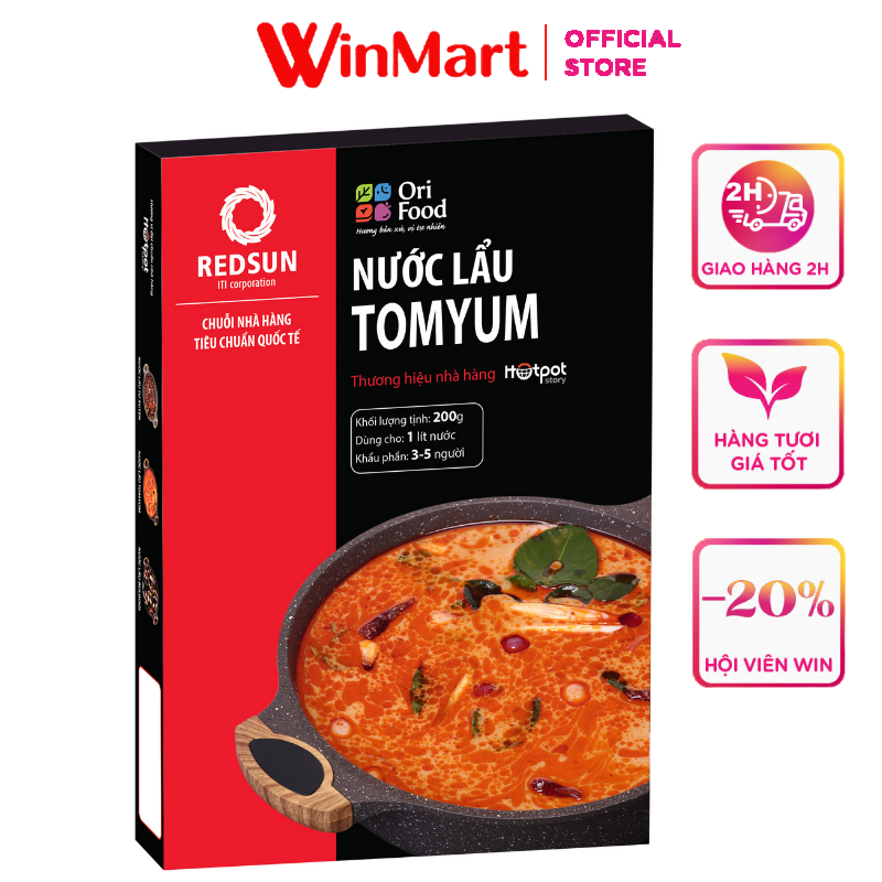 [Siêu thị WinMart] - Hotpot nước lẩu thái tomyum Resun gói 200g