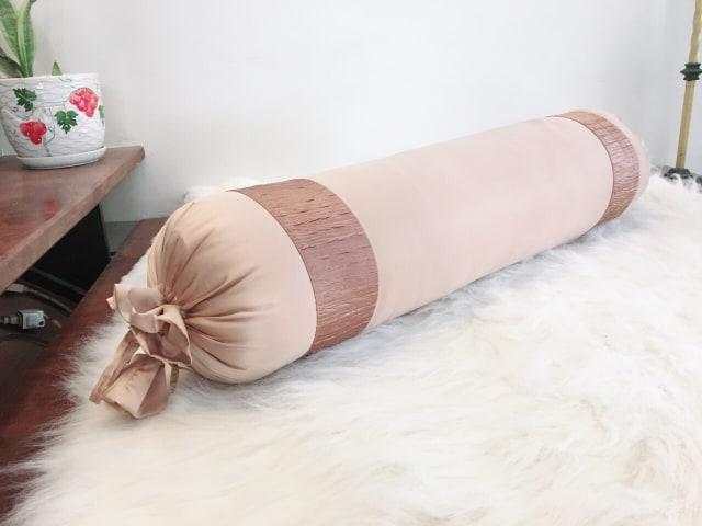 Vỏ gối ôm lụa luxury cao cấp size 35x 110cm