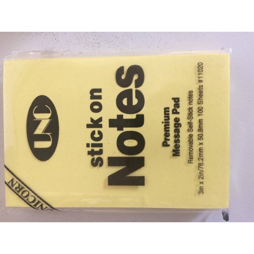 [HCM]3 xấp Giấy note vàng 3x2 UNC 49cmx76cmxấp 100 tờ
