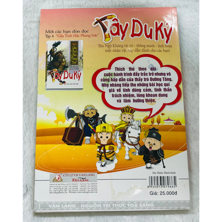 Sách - Tây Du Ký (Tập 3) - Tây Thiên Thỉnh Kinh-Vanlangbooks