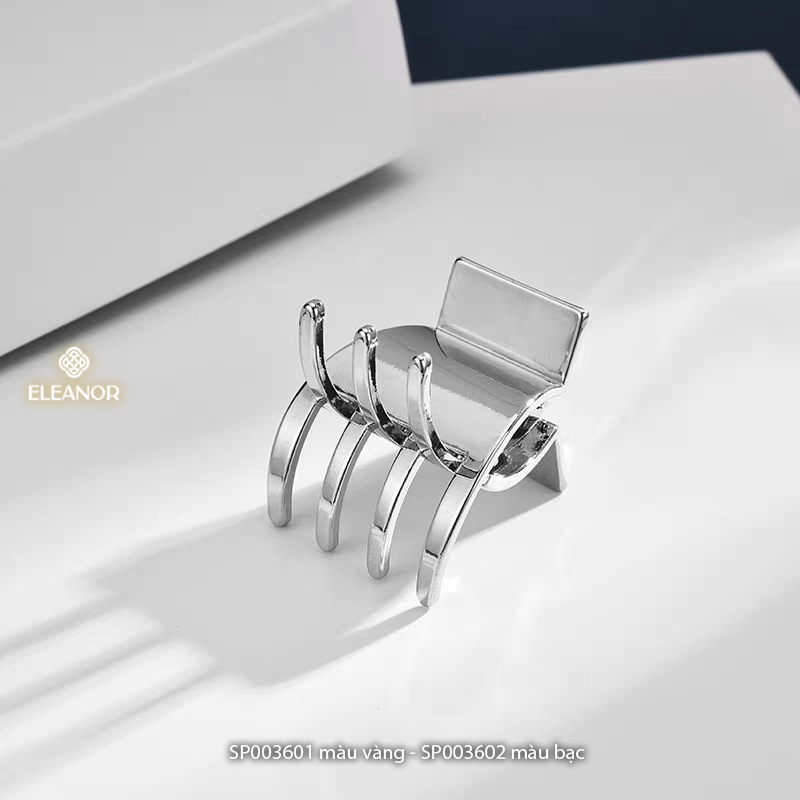 Kẹp tóc nữ Eleanor Accessories kẹp càng cua ba răng màu trơn kiểu dáng basic phụ kiện tóc 3601