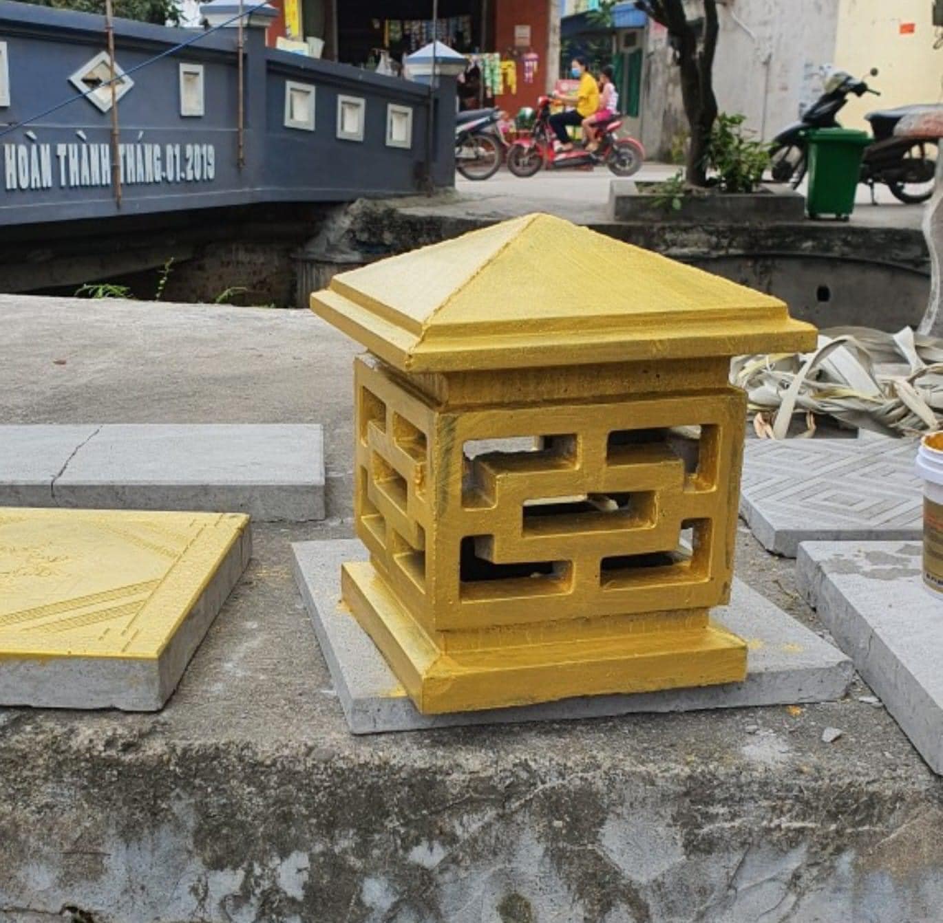 khuôn đúc trụ đèn trang trí sân vườn (khuôn nhựa ABS siêu bền)