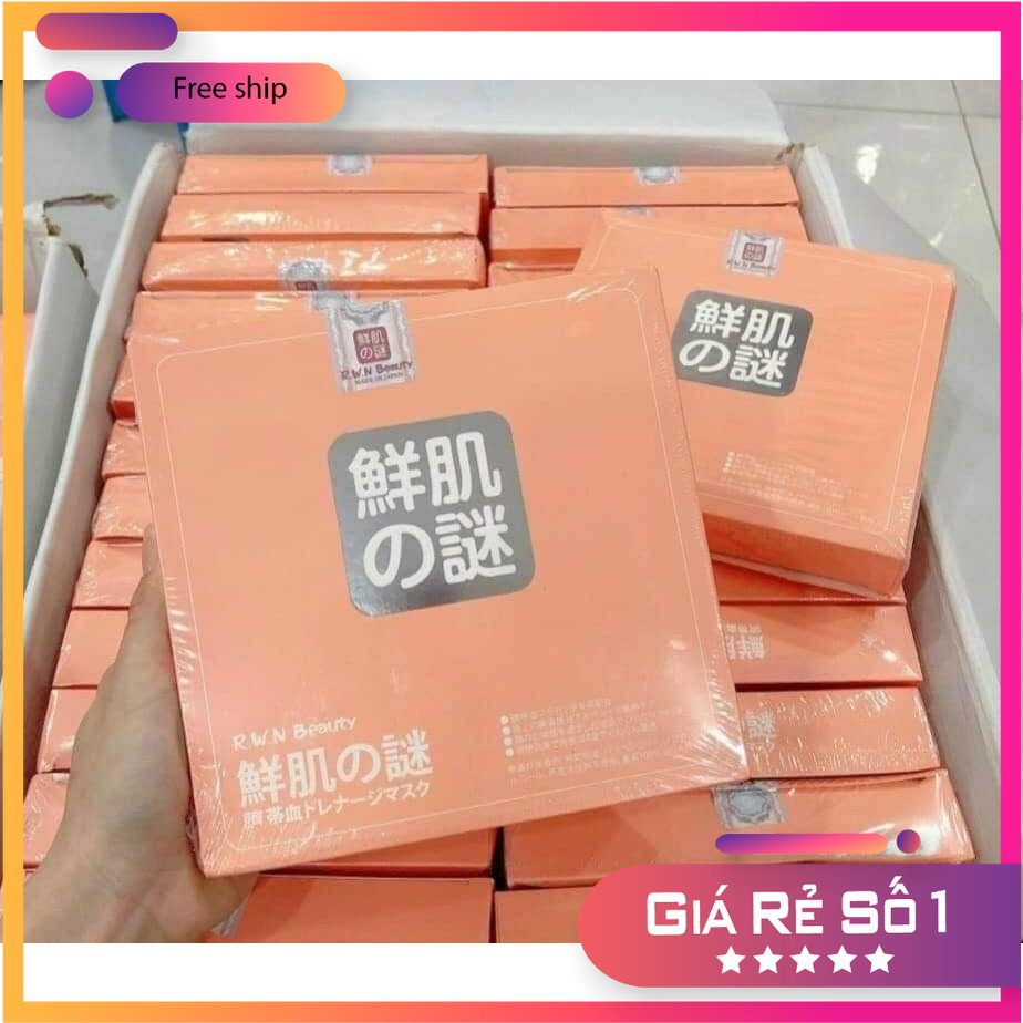 Hộp 10 Miếng Nạ Nhau Thai Cừu Rwine Beauty Vuông Cấp Ẩm , Trắng Da , Se Khít Chân Lông , Ngừa Mụn