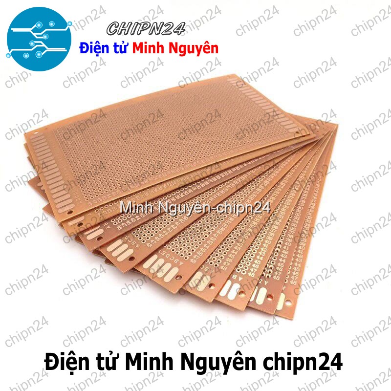[1 tấm] Testboard 1 mặt thường 9x15cm (Board đồng đục lỗ PCB, Testboard cắm hàn) - HH000565