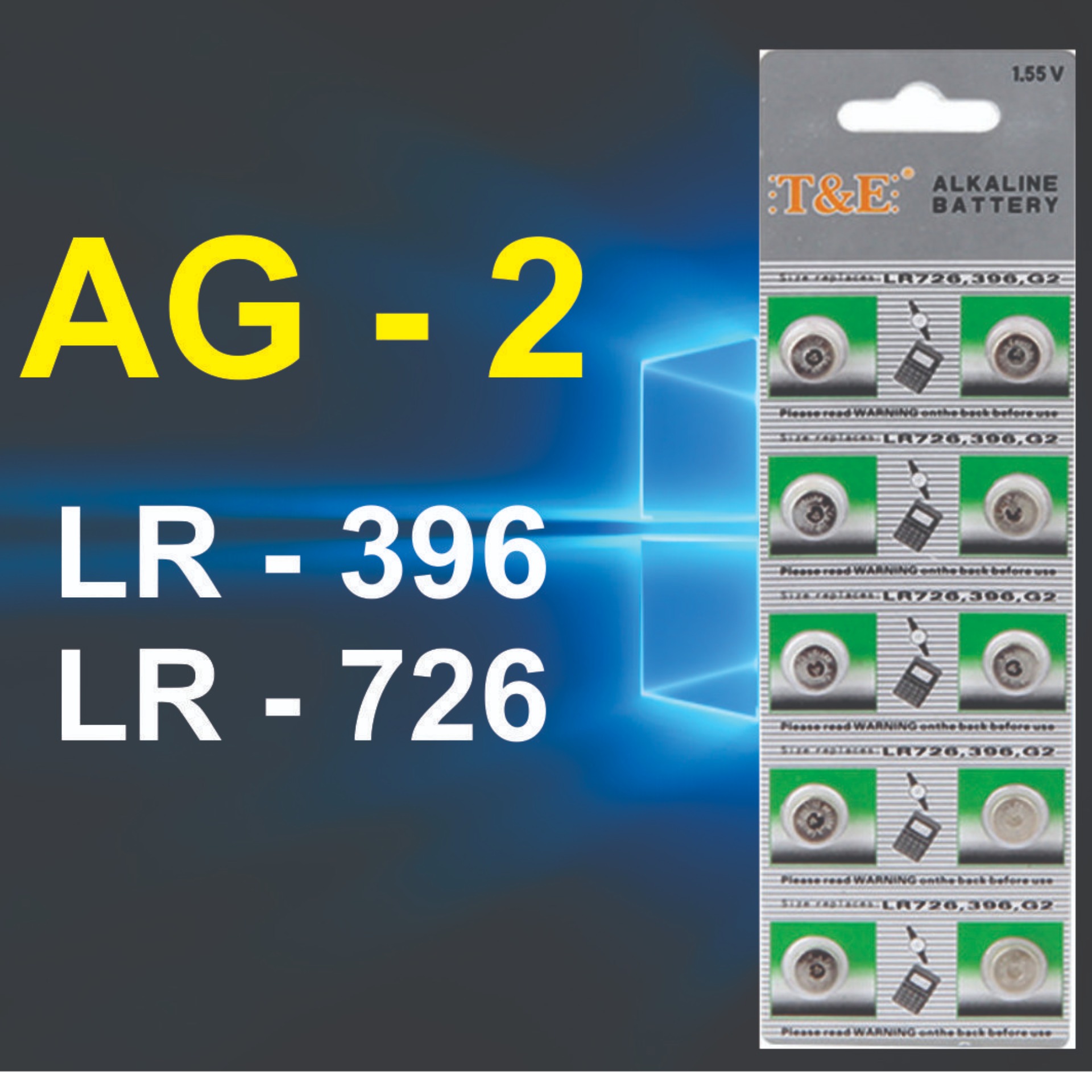 10 viên Pin Cúc Áo - AG - 2