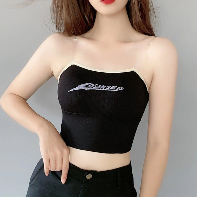 Áo bra tập gym lưng U viền màu len tăm xịn xò - Áo bra tập gym - KAShop fs