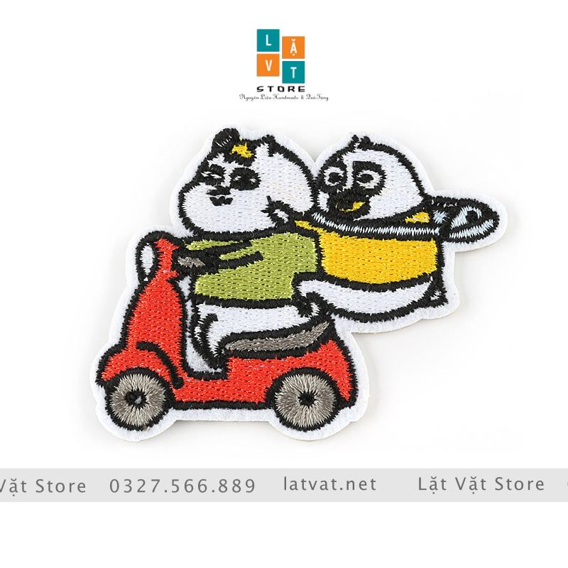 [HCM]Sticker Logo Patch Ủi Quần Áo Troll cực đẹp
