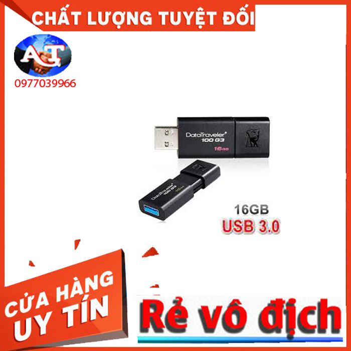 Usb kingston 16gb 3.0 dt100g3