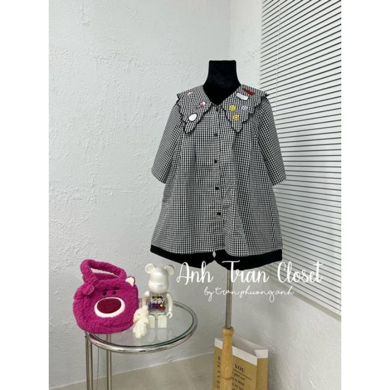 áo bầu dễ thương cho mẹ trẻ-áo bầu công sở kẻ sọc