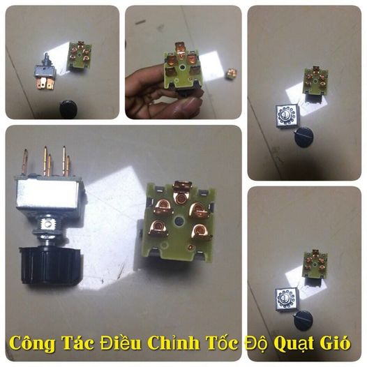 Công tắc điều chỉnh quạt gió điều hòa oto