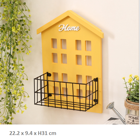 Giá gỗ trang trí hình ngôi nhà