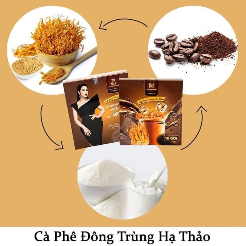 Cà phê Nhật Kim Anh cà phê hòa tan Laura Coffee (Hộp 10 gói)