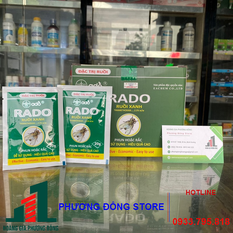 Thuốc diệt ruồi Rado ruồi xanh - gói 20g