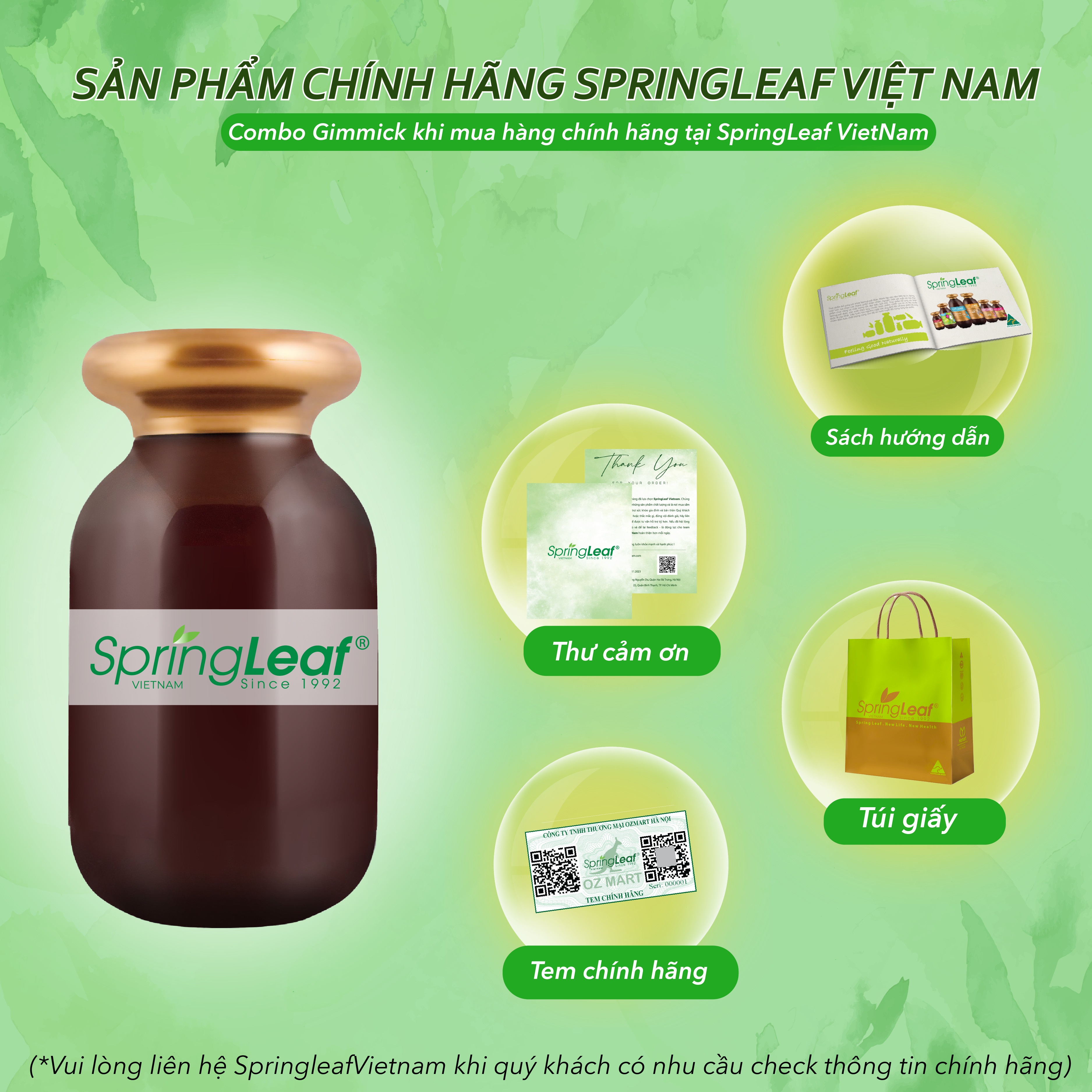 [Quà tặng] Set 06 bao lì xì SpringLeaf Tết 2024 03 màu