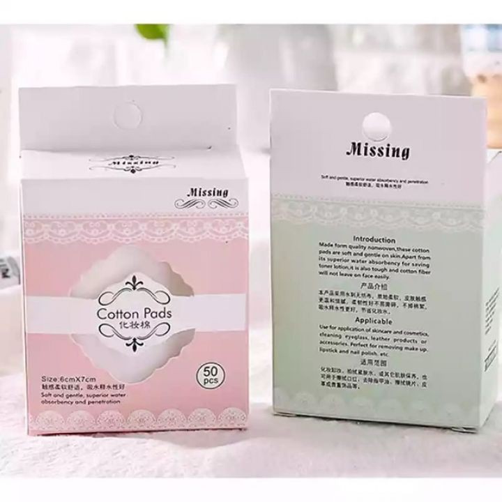 Hộp bông tẩy trang 50 miếng
